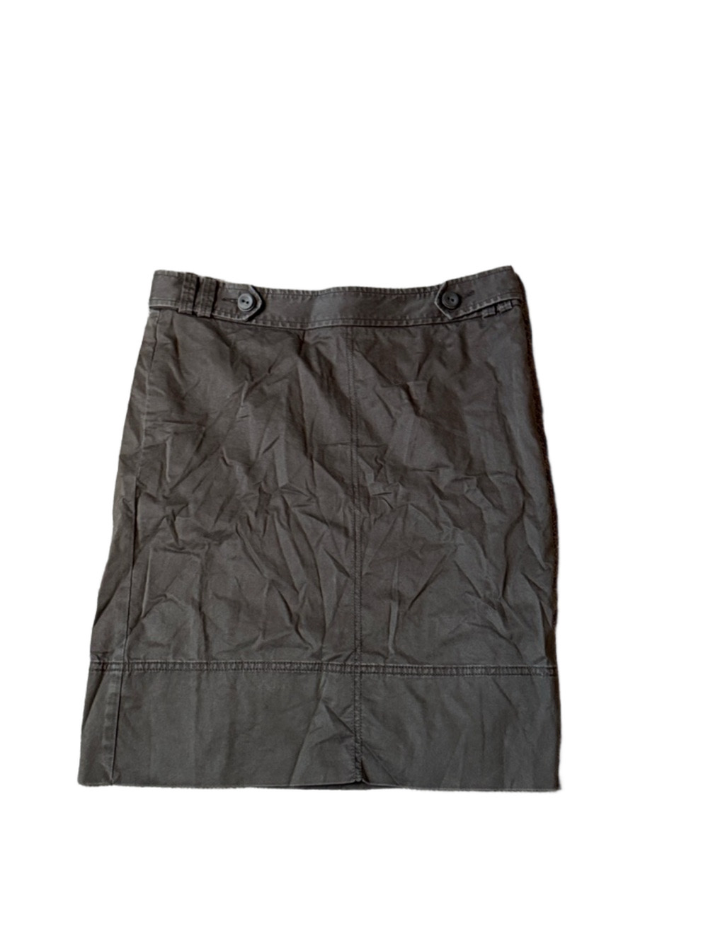 Fossil Brown Skirt SIZE 6 Button Detail Casual Chic